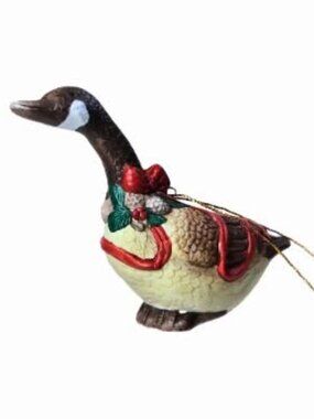 Canadian Goose Christmas Ornament Wreath Vintage